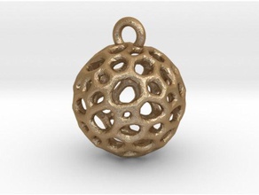 vorono esfera pingente de experiência jóias malha meshmixer colar orgânica voronoi 3d print model - Mito3D