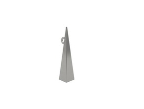 minimalist pyramidal pendant jewelry geometric geometrical geometry jewellery minimal minimalistic necklace pyramid pyramids 3d print model - Mito3D