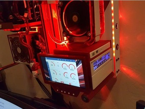 lampone torta involucro di un monitor l'elettronica raspberry pi 3d print model - Mito3D