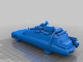 ecto 1 vehicles ecto-1 ghostbusters 3d print model - Mito3D