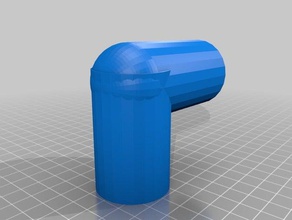 tubo conector 90' 34 38 A impressão 3d 3d print model - Mito3D
