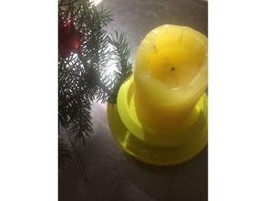 candelero decoración titular de la vela 3d print model - Mito3D