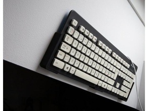 keyboard holder computer 3d print model - Mito3D