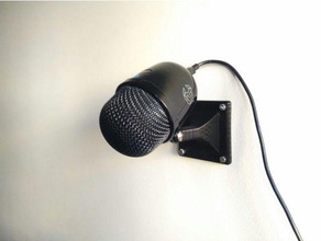 staffa a parete krom kimu audio micro microfono il pared soporte para montaggio 3d print model - Mito3D