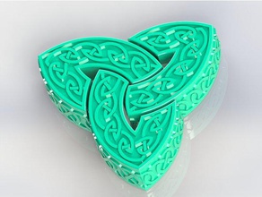 celtic boîte d'origine aurora décor la celtique l'irlandais bijoux 3d print model - Mito3D
