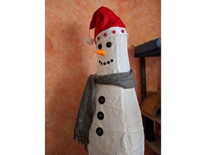 ikea lámpara de muñeco nieve kit la decoración navidad adorno juguetes construcción ornamento 3d print model - Mito3D