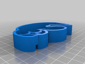 hawkeye cookie cutter geschichteten flachen 3d-drucken 3d print model - Mito3D