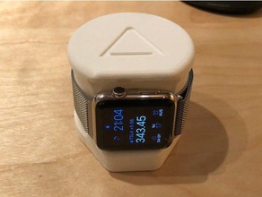 apple watch dock 3d baskı 38 mm Resmen duyurdu nöbet şarj cihazı dok gece güç kaynağı katı dur kablosuz 3d print model - Mito3D