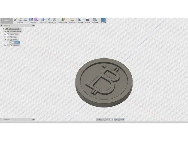 bitcoin 3d baskı 3D print model - Mito3D