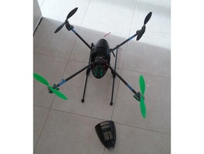 3d carbono drone r c veículos a fibra de 3d print model - Mito3D