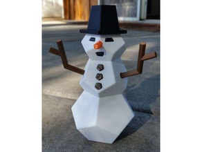 boneco de neve estatueta brinquedos & games 3d print model - Mito3D