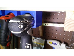 universal drill mount under shelf tool holders & boxes makita 3d print model - Mito3D