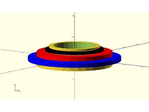 printable plain bearing hollow center diy bearings openscad 3d print model - Mito3D