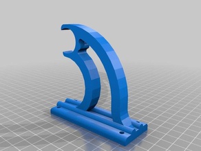 parede de spool suporte do rolo A impressão 3d titular montagem na 3d print model - Mito3D