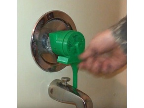 shower knob gear ratio adaptor bathroom 3d print model - Mito3D