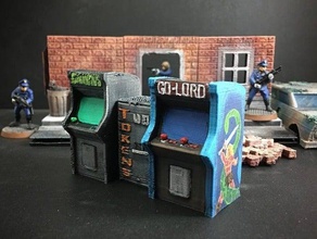 arcade cabinets 28mm heroic scale toys & games 80s boardgame boardgames fallout fantasy game gaming miniature miniatures opentactics post-apocalyptic retro roleplaying rpg scatter terrain science fiction scifi spellandsword streetsofplasma tabletop thisisnotatest videogame videogames wargame wargames wargaming wayfarer 3d print model - Mito3D