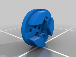 3 bar wheel assembly 3d print model - Mito3D