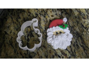 cortador galletas santa claus cookie-cutter Essen & trinken Weihnachten cookie cutter molde para navidad 3d print model - Mito3D