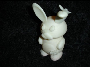 tealight rabbit gadgets 3d print model - Mito3D
