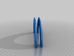 xena's chakram 2 parts gem settings 3d printing cosplay prop weapon weapons xena 3d print model - Mito3D