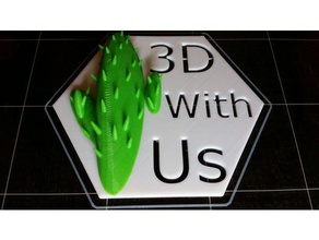 3d printing themed hexagons 3dwithus benchy cactus hexagon hexagonal tct 3d print model - Mito3D