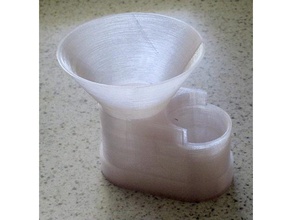 tea portioner kitchen & dining funnel measure measuring cup openscad portion leaves 3d print model - Mito3D