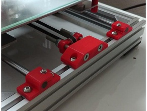 y-axis tensioner am8 3d printer parts 2020 2040 upgrade 3d print model - Mito3D