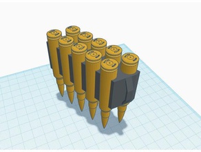 6 x 105x55 65x55 cephane kurşun kartuş klip silah av tüfek kabuk 3d print model - Mito3D