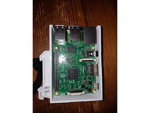 raspberry pi dın ray durumda elektronik montaj monte edin braketi 2 3 3d print model - Mito3D