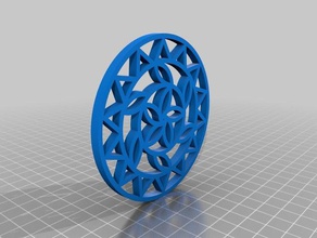 flower thingy models disk 3d print model - Mito3D