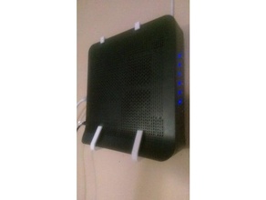 ubee router staffa di montaggio a parete office il monte wifi 3d print model - Mito3D