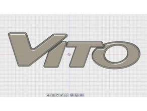 vito emblema auto mercedes benz 3d print model - Mito3D