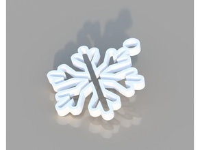 floco de neve ornamento decoração bonita natal enfeite bonito brinco férias do feriado orniment chaveiro colar muito redner renas render sniwflake a branco 3d print model - Mito3D