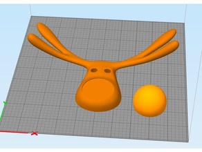reindeer hanger splitted 3d printing 3d print model - Mito3D