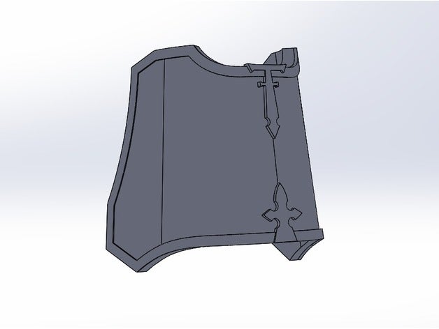 marte padrão de perna armadura jogos 3D print model - Mito3D