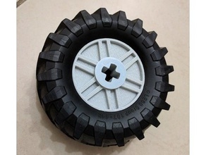 lego technic - personalizado 3xsize 55982 roda brinquedos de construção 3d print model - Mito3D