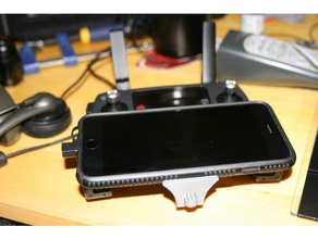 mavic pro teléfono remoto monte popsocket - se adapta al iphone 6s+ r c vehículos dji el control de 3d print model - Mito3D