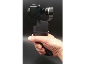xiaomi yi cardán mango ergonómico de la cámara ergotherapie el modelado arcilla 4k 3d print model - Mito3D