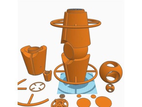 orange lantern-Batterie Requisiten 3d print model - Mito3D