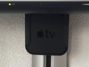 apple tv 4k holder plus wall bracket audio 3d print model - Mito3D