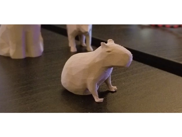 baja poli carpincho a los animales animal 3D print model - Mito3D