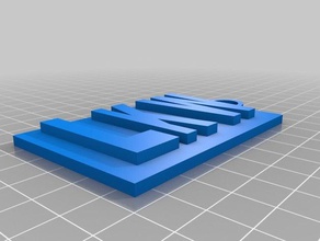 my initials keychain 3d printing 3d print model - Mito3D