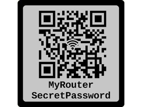 wifi password coaster qr nfc gadgets code 3d print model - Mito3D