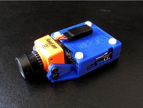 runcam v2 - basit durumda bölünmüş r c araçlar gerçek kamera 3d print model - Mito3D