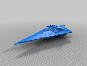 first order empire warship-gravity carrier models gravity star wars warship 3d print model - Mito3D