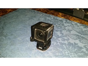 gopro hero soft case camera mount session 3d print model - Mito3D