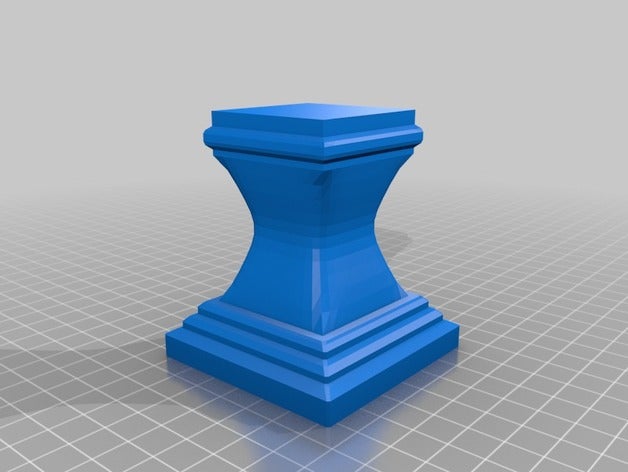 pedestal sculptures 3D print model - Mito3D