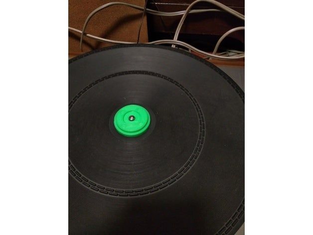 thorens td-165 plastique adaptateur 45 tr / min de l'électronique l'adaptateur lecteur disques td 165 td-166 tourne-disque 3D print model - Mito3D