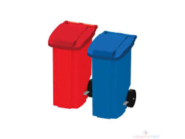 trash cans household trash-bin trashcan bag bin can 3D print model - Mito3D