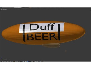 duff beer blimp modules de jeux la bière d'homère simpsons 3d print model - Mito3D